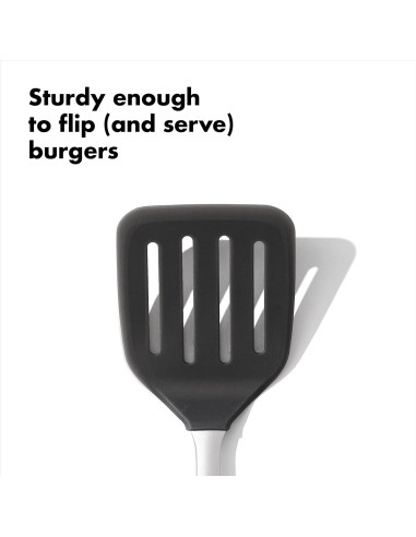 Turner Flexible de Silicona OXO Acero Inoxidable 39.4 cm