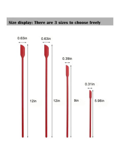 Juego de Espátulas de Silicona 4 Piezas Genérico - Cocina y Maquillaje 2