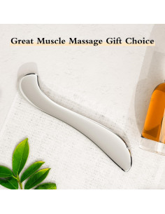 Herramienta Gua Sha Acero Inoxidable AICNLY 5cm para Masaje 2
