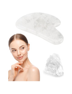 Herramienta Gua Sha de Cuarzo Blanco Natural GUASHAPE - Facial
