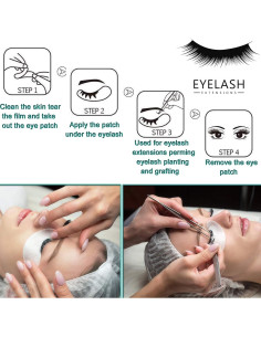 50 Pares de Parches de Gel para Ojos INKEL Sin Pelusa 2