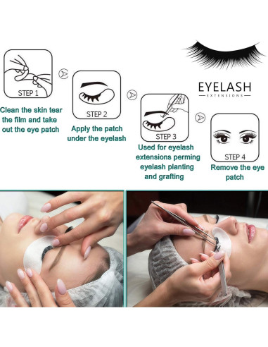 50 Pares de Parches de Gel para Ojos INKEL Sin Pelusa