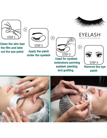 50 Pares de Parches de Gel para Ojos INKEL Sin Pelusa