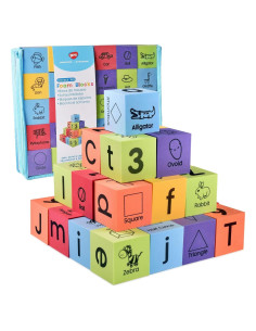 Bloques de Aprendizaje de Espuma BOHS - 30 Piezas ABC/123