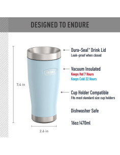 Vaso Aislado de Acero Inoxidable THERMOS 0.47 L Glaciar 2