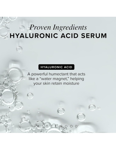 Suero de Ácido Hialurónico Asterwood 29.57 ml - Hidratante Antienvejecimiento