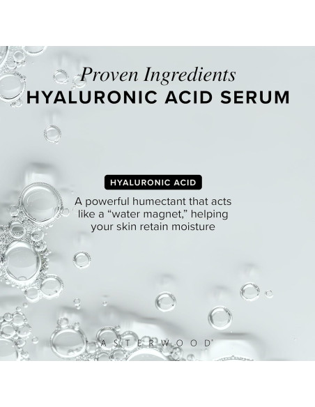 Suero de Ácido Hialurónico Asterwood 29.57 ml - Hidratante Antienvejecimiento
