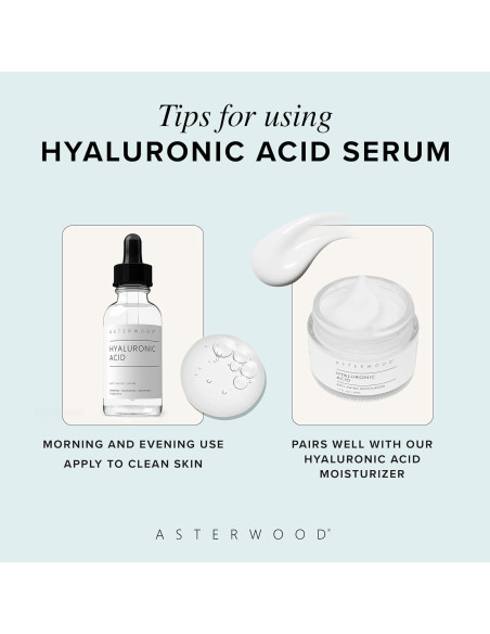 Suero de Ácido Hialurónico Asterwood 29.57 ml - Hidratante Antienvejecimiento