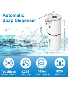 Dispensador Automático de Jabón Espumoso OHIFAST 2 Paquete 380mL 2