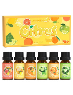 Juego de Aceites Esenciales Cítricos ARVIDSSON - Pomelo, Naranja, Limón