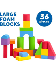 Bloques de Construcción de Espuma Pairez Toys 36 Piezas 2