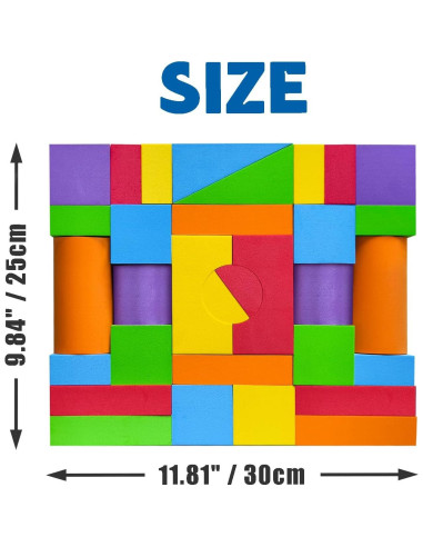Bloques de Construcción de Espuma Pairez Toys 36 Piezas
