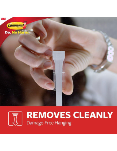 Ganchos de Pared Command Medianos Blancos - 9 Ganchos, 12 Tiras