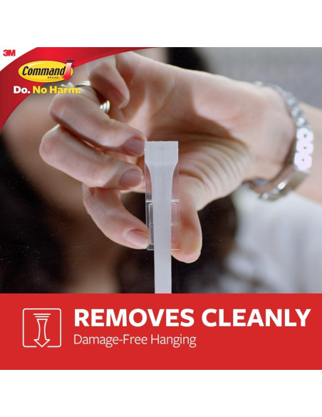 Ganchos de Pared Command Medianos Blancos - 9 Ganchos, 12 Tiras
