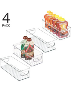 Caja Organizadora Plástica mDesign 4 Unidades 25.4x10.16cm 2
