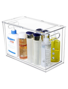 Cajón de Almacenamiento Apilable Loobuu 9L Transparente