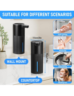 Dispensador de Jabón Automático UAYBABU 400ml Sensor Infrarrojo 2