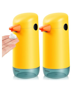 Dispensador de Jabón Automático Pinkunn Pato Amarillo 2 Piezas