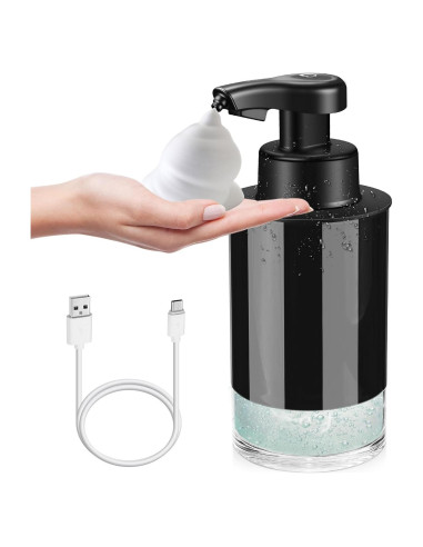 Dispensador Automático de Jabón Espumoso RRSilvia 325ml Negro