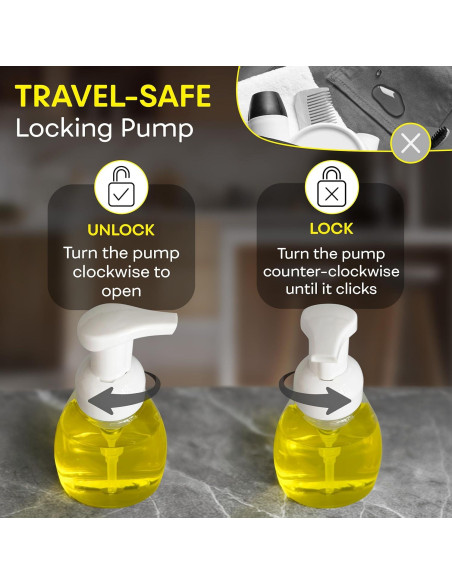 Botellas Dispensador de Jabón Espumoso BRIGHTFROM 250ml - Paquete de 2