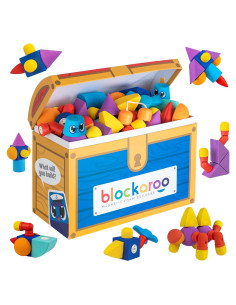 Bloques de Espuma Magnéticos Blockaroo - Set 100 Piezas