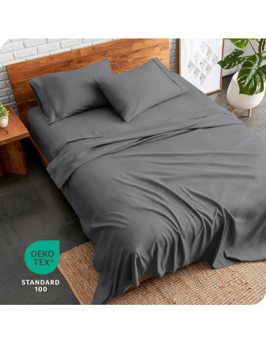 Juego de Sábanas Queen Bare Home Microfibra Ultra Suave 4 Piezas