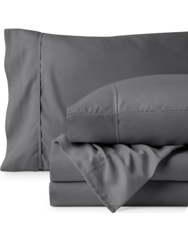 Juego de Sábanas Queen Bare Home Microfibra Ultra Suave 4 Piezas