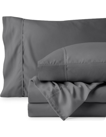 Juego de Sábanas Queen Bare Home Microfibra Ultra Suave 4 Piezas