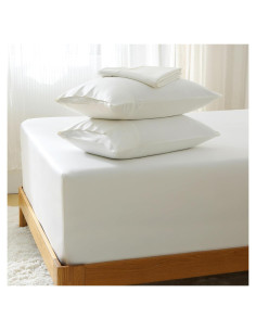 Juego de Sábanas Reina GOKOTTA 4 Piezas Rayón Bambú 300 Hilos