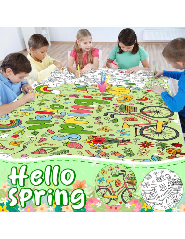 Póster de Colorear Gigante OHOME Primavera 76.2 x 182.9 cm