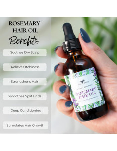 Aceite de Romero Orgánico 59 ml - Crecimiento y Hidratación Cabello 2