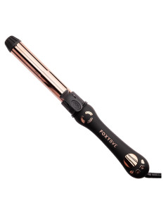 Plancha de Rizar Automática FoxyBae 1.25" Titanio Rosa Dorado