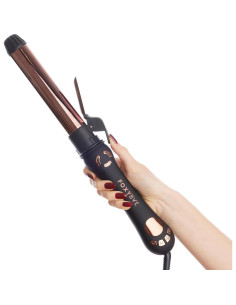 Plancha de Rizar Automática FoxyBae 1.25" Titanio Rosa Dorado 2