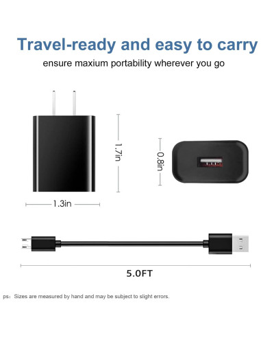 Cable de carga Micro USB Odonm 5FT para Roku Streaming Stick
