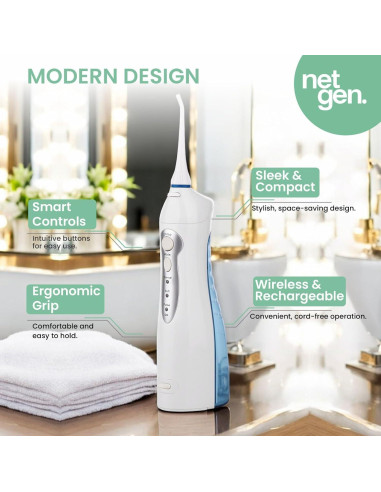 Irrigador Oral Inalámbrico NetGen FC159 con 3 Modos