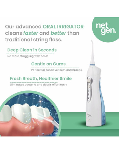 Irrigador Oral Inalámbrico NetGen FC159 con 3 Modos