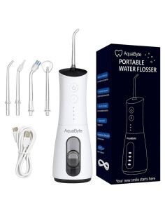 Irrigador Dental Inalámbrico Aquabyte SK-CYQ-D 5 Boquillas