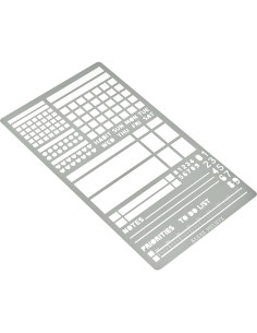 Plantilla de Metal Aleks Melnyk No.423 para Bullet Journaling A5 2