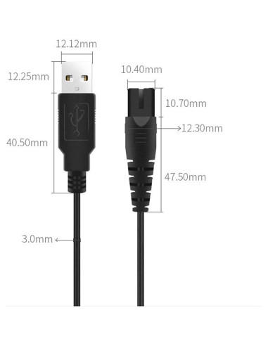Cable de Carga USB y Adaptador para Irrigador Bucal Taobai