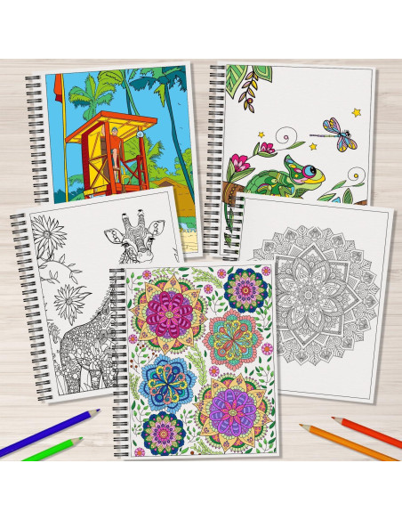 Juego de 3 Libros para Colorear Adultos Kalysky - Relajación