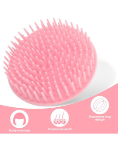 Cepillo Exfoliador de Cuero Cabelludo NICEMOVIC - Paquete de 4 2