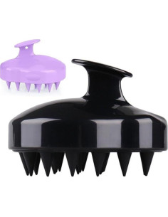 Masajeador de cuero cabelludo de silicona CHINA - Paquete de 2 2