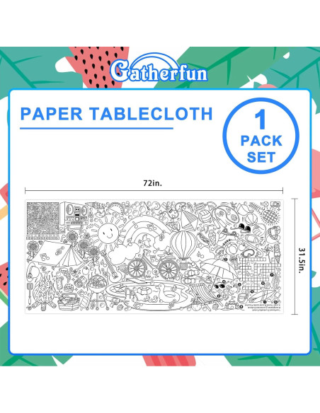 Póster Gigante para Colorear Gatherfun 80x183 cm Verano Póster Gigante para Colorear Gatherfun 80x183 cm Verano