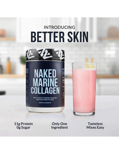 Colágeno Marino NAKED Pétidos en Polvo 0.57kg - Sin Sabor