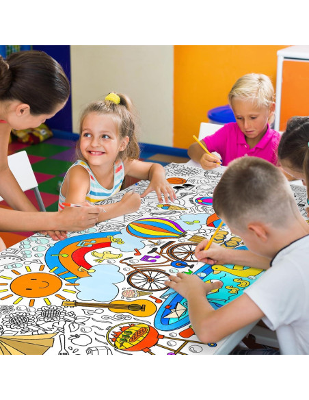 Póster Gigante para Colorear Gatherfun 80x183 cm Verano Póster Gigante para Colorear Gatherfun 80x183 cm Verano