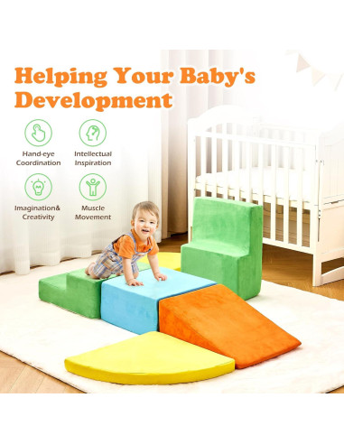 Set de 6 Bloques de Escalada KIZLAND para Niños 1-5 Años