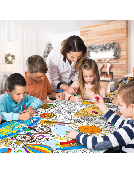 Póster Gigante para Colorear Gatherfun 80x183 cm Verano Póster Gigante para Colorear Gatherfun 80x183 cm Verano