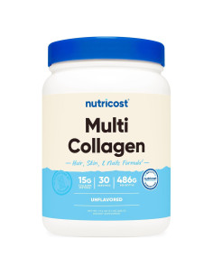 Proteína de Colágeno Sin Sabor Nutricost 30 Porciones 0.59kg