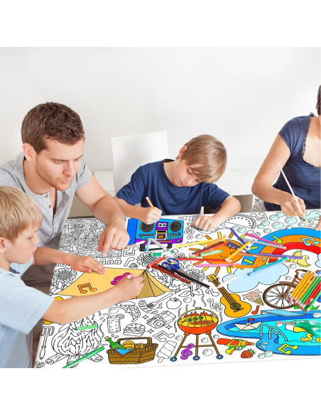 Póster Gigante para Colorear Gatherfun 80x183 cm Verano Póster Gigante para Colorear Gatherfun 80x183 cm Verano