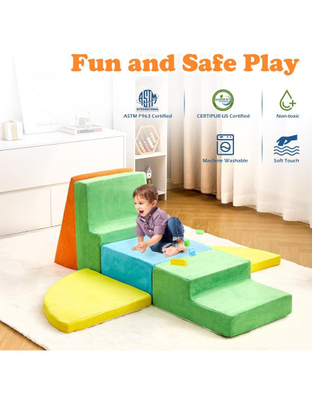 Set de 6 Bloques de Escalada KIZLAND para Niños 1-5 Años Set de 6 Bloques de Escalada KIZLAND para Niños 1-5 Años